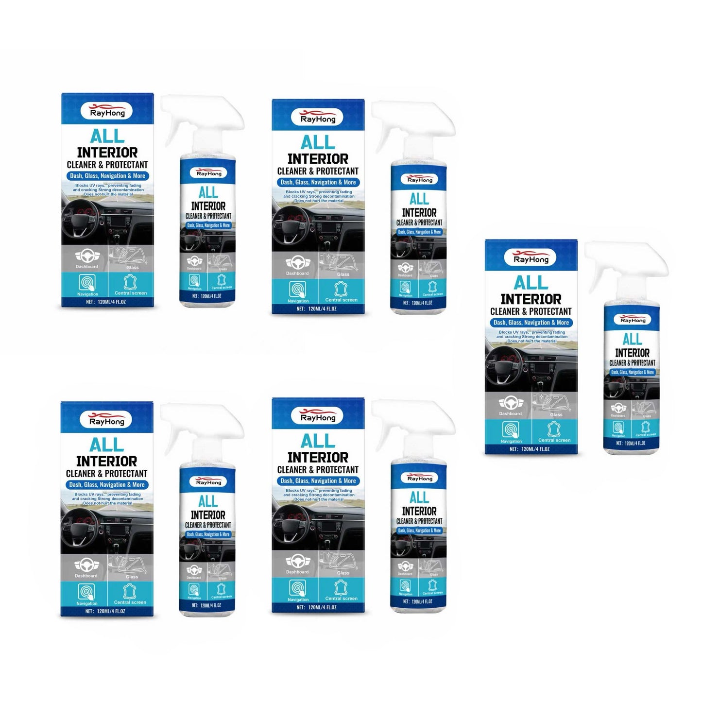 All-Interior Cleaner and Care Product - 5 Pcs (Buy 3 get 2 free)