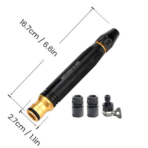 Adjustable Twist Hose Nozzle - Heavy Duty Jet Sweeper - 1 set